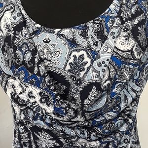 Dress Barn Tops - Blue Short Sleeve Scoop Neck Blouse Dress Barn Tops - Blue Short Sleeve Scoop Neck Blouse